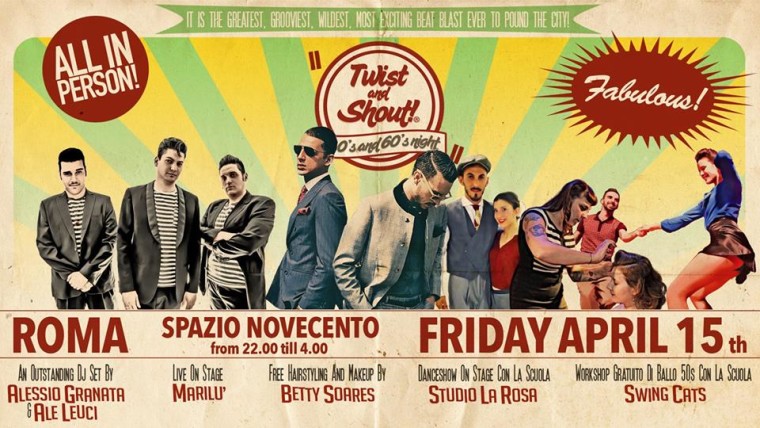 Spazio 900 Twist and Shout! A 50’s and 60’s Night