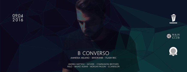 WAREHOUSE pres MAIN CLUB – Guest dj – BCONVERSO