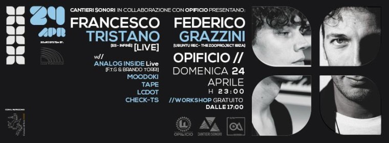 FRANCESCO TRISTANO live + FEDERICO GRAZZINI at OPIFICIO CLUB