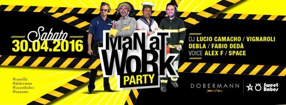 Dobermann MAN AT WORK – Attention Please !