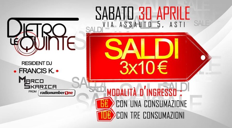 Dietro Le Quinte – “SALDI”