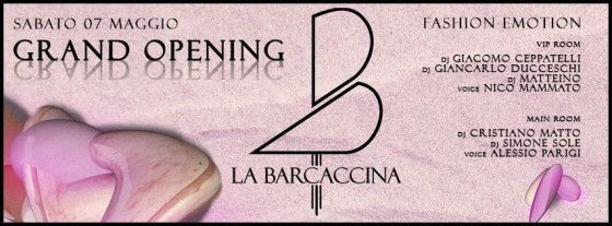 #GRAND OPENING – La Barcaccina