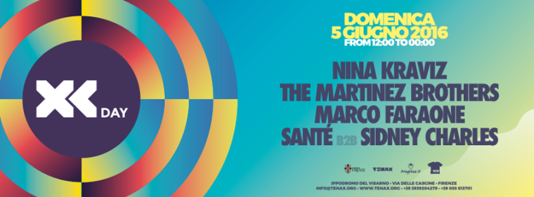 XL Day: Nina Kraviz,The Martinez Brothers,Marco Faraone,Santé b2b Sidney Charles