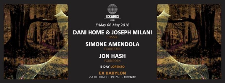 Ickarus club presenta Jon Hash – Simone Amendola – Dani Home e Joseph Milani
