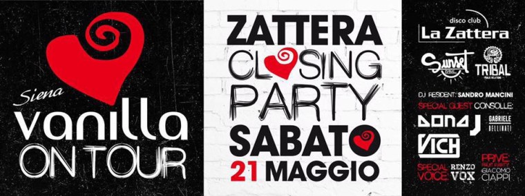 Vanilla on Tour +Zattera Closing Party