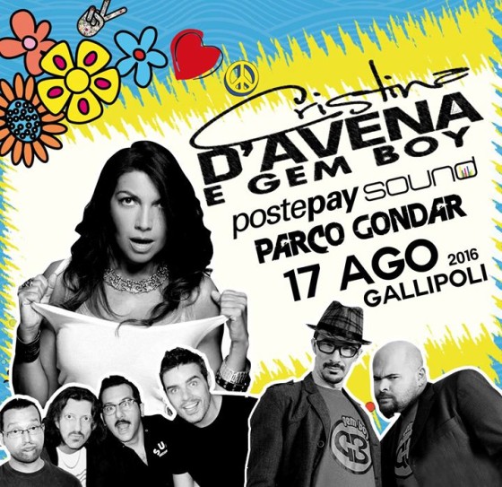 Cristina d’Avena & Gem Boy live Postepay sound Parco Gondar 17 ago 2016