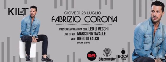 FABRIZIO CORONA – KILT IN THE GARDEN