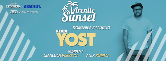 Arenile Sunset pres. Kevin Yost