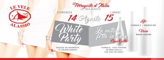 Dom 14 & Lun 15 Agosto: Ferragosto d’Italia at Le Vele Alassio