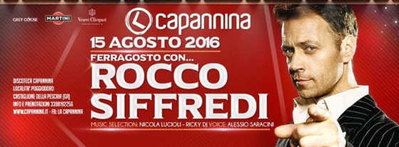 Lunedi 15 Agosto / Capannina / Ferragosto con Rocco!