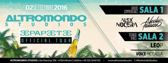 Closing party Friday Papeete on tour