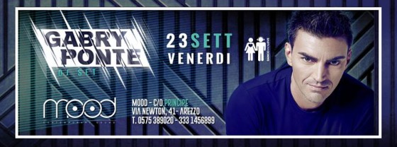 23 Settembre 2016 Opening MOOD Contemporary sound | GABRY PONTE