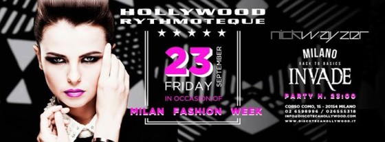23.09.16 Milan Fashion Week Party by Invade
