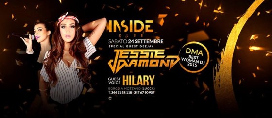 Inside – Club // Sabato 24 Settembre ▲Jessie Diamond▼