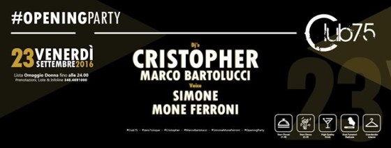 Opening Party // Club75 -> Zero7Cinque