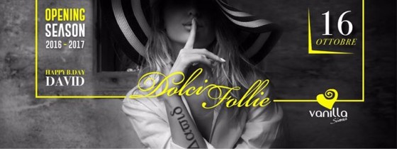 Domenica 16 Ottobre – Inaugurazioni Dolci Follie