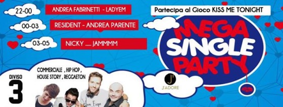J’adore Single Party Sabato 1 ottobre