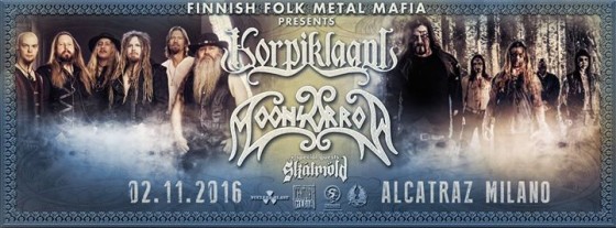 Korpiklaani Moonsorrow Skalmold – Alcatraz Milano – 02/11