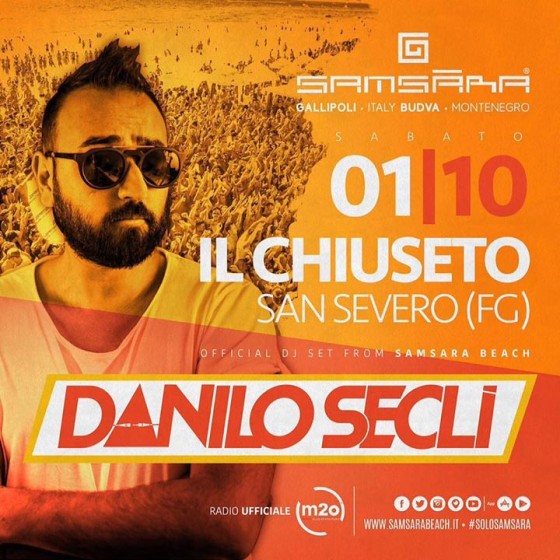 Il Chiuseto presenta – Danilo Seclì dal Samsara beach di Gallipoli