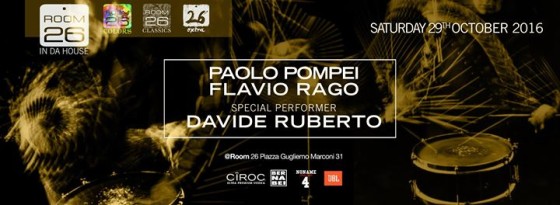 29.10 | Room26 In da House presents : Davide Ruberto