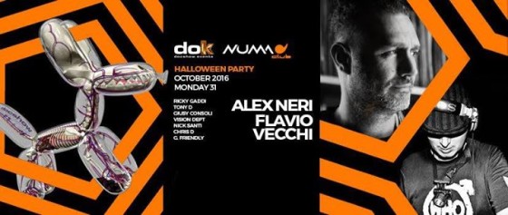 Halloween PARTY DOK – NUMA Bologna 31 Ottobre – Alex Neri