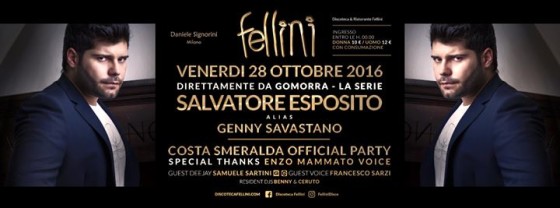 Discoteca Fellini Costa Smeralda Party & Salvatore Esposito