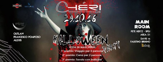♛ Sabato 29 Ottobre – Chéri Club | Halloween Party ♛
