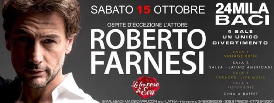 Sabato notte con Roberto Farnesi