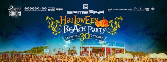 Originale Halloween in riva al mare, Domenica 30 Ottobre Beach Party al Samsara di Gallipoli (LE)