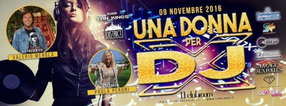 All’11clubroom – Milano, Una Donna per dj e vocalist