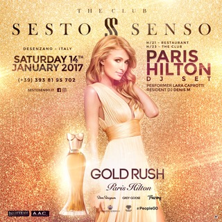 Paris Hilton alla console del Sesto Senso Desenzano (BS)