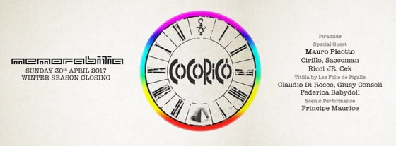 30.04: Memorabilia [Cocoricò Winter Season Closing Party]