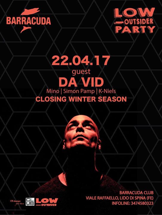 Sabato 22/04 Special Guest dj DA VID c/o Barracuda club