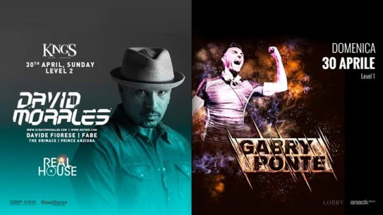 Gabry Ponte & David Morales♚KING’S♚ Sunday 30.04.2017 ♚
