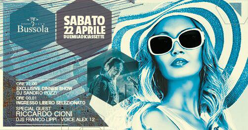 Sabato 22 Aprile – dj RICCARDO CIONI