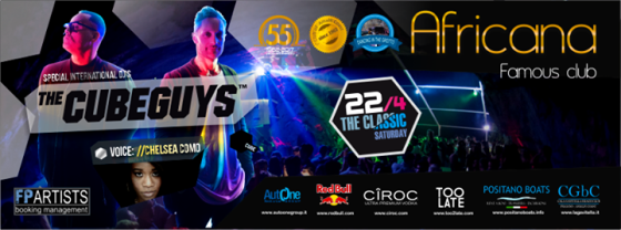 The Cube Guys – Sabato 22 Aprile – Africana Famous Club