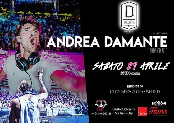 Andrea Damante – Blustar Dolcevita – 29 Aprile