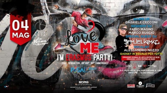 Gio 4 Mag • LOVE ME, I’M ERASMUS PARTY • La Maison De La Musique • AKUA KETA