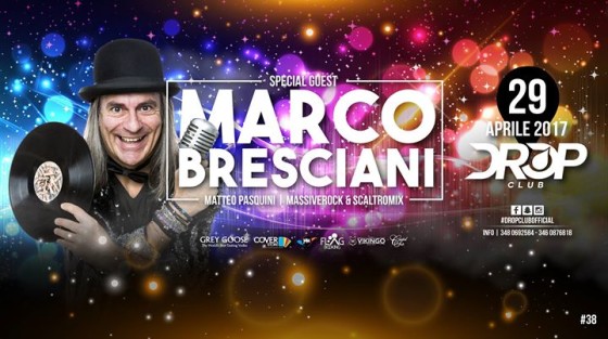 Sabato 29 Aprile 2017 – Il Capitano Marco Bresciani – Drop Club