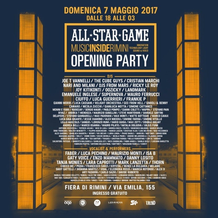 MIR 2017 Opening Party, una folla di dj