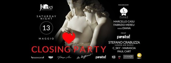 Saturday 13/05/2017 at Jko Evò – Closing Party