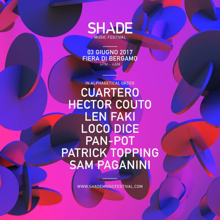 A Bergamo il 3 giugno è Shade Music Festival 2017