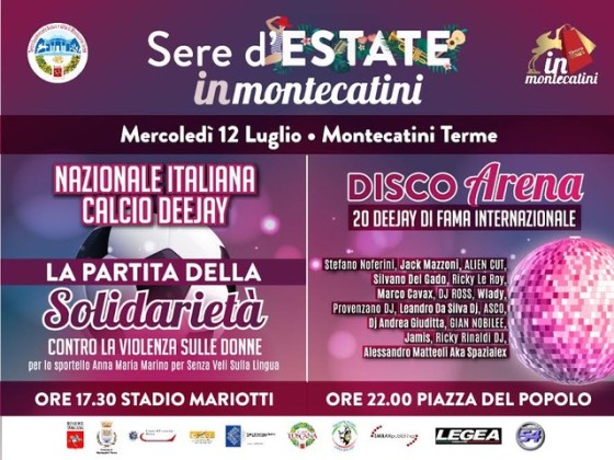 Oggi a Montecatini gioca e suona la Nazionale DJ