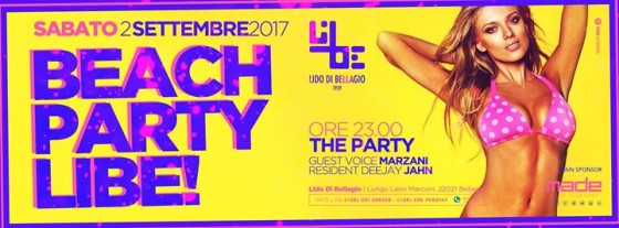 BEACH PARTY LIBE! – Sabato 2 Settembre 2017 at LiBe