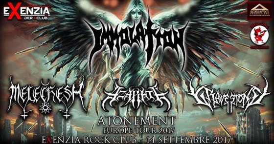 Immolation / Melechesh / Azarath / Gravestone – Atonement Europe Tour 2017