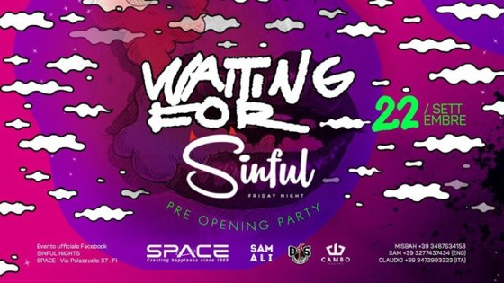 Waiting for – Sinful NIGHT Hip Hop Rnb Reggaeton Night