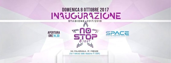 Inaugurazione Space NO STOP ･ Domenica 8 Ottobre