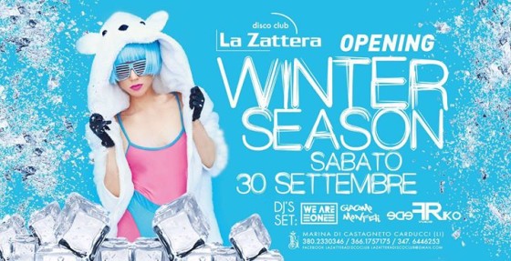 Sabato 30 Settembre Opening Party La Zattera DiscoClub