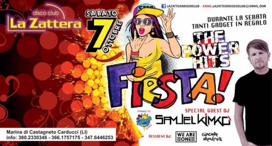 Sabato 07 Ottobre – Zattera in Fiesta