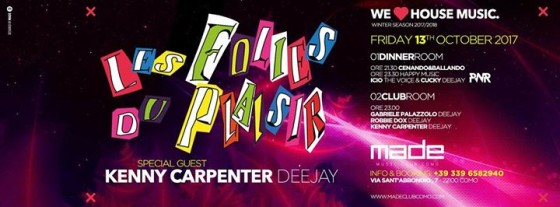 Les Folies Du Plaisir – Friday 13 October 2017